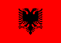 Albania Courtesy Flag 30 x 45cm