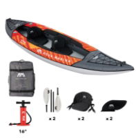 Aqua Marina Memba-390 2 Person Touring Kayak w/ Paddle Set