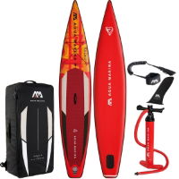 Aqua Marina Race 12' 6\" Race iSUP w/ Coil Leash