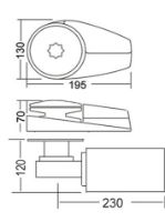 Windlass 1100W Vertical Alu Base 8 mm Gypsy - WA1100