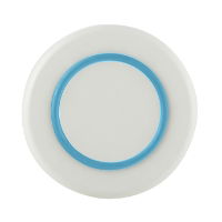 Sorona Non-Slip Medium Plate -White w Vivid Blue Non Slip