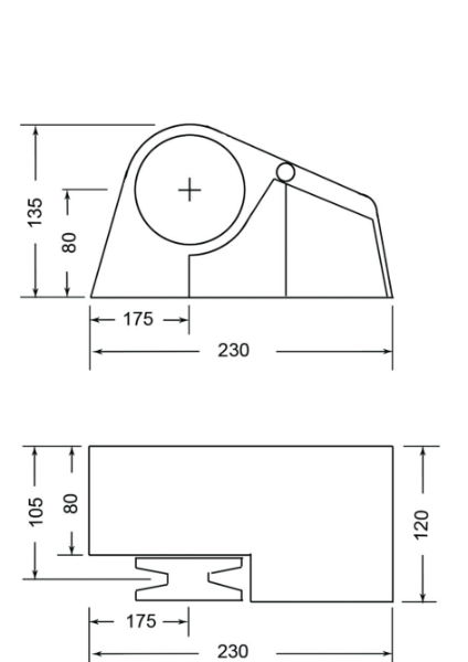 Windlass 300W Horizontal 6mm Gypsy - 710HS