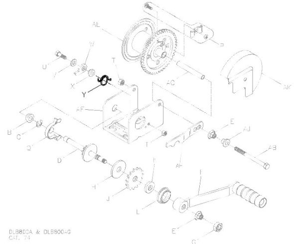 Freewheel Kit part 2 - Spring - DLB800AG/1200AG/1500AG