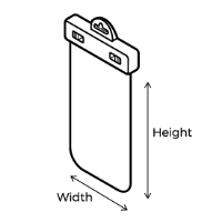 OverBoard Large Waterproof Phone Case Aqua