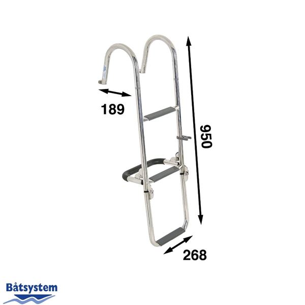 Side Ladder, Foldable 3 Steps, 950mm - SL95