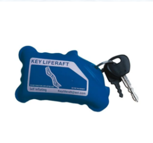 Life Raft Key Ring - Blue - Pack of 6