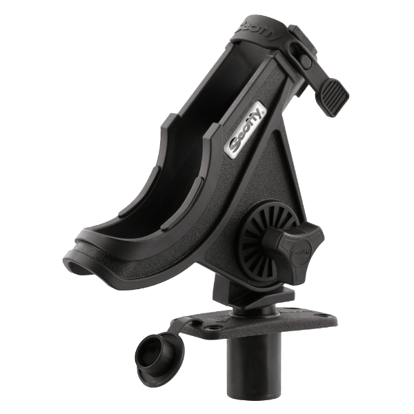 Scotty 281 Baitcaster/Spinning Rod Holder, Black w/244