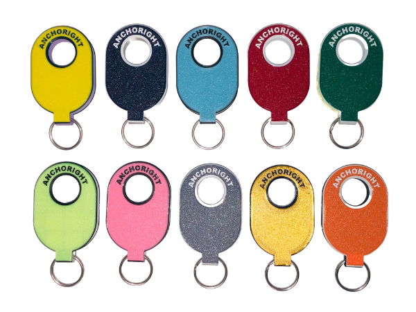 Anchoright Pack of 10 Keyfloats Multicolour