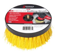 Medium Buffing Brush - 6.5" Yellow Polystyrene