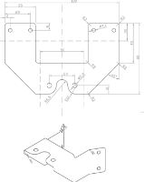 K2W Mid Mast Bracket - Stainless Steel