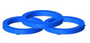 TruDesign Aquavalve Blue Seal (thick) - Bag of 3