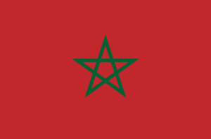 Morocco Courtesy Flag 30 x 45cm