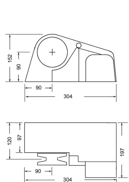 Windlass 1100W, Horizontal, High Power, Alu, 8mm - Pro 900M