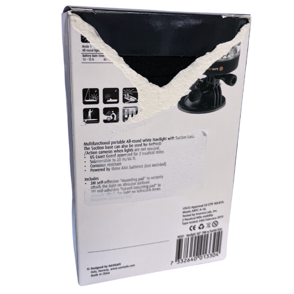 Navi Light 360  - Suction Mount - White- Damaged Packaging- 20% OFF AT CHECKOUT