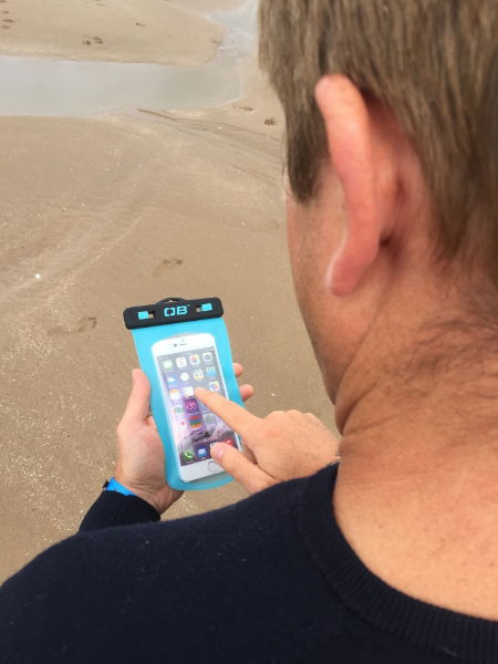 OverBoard Large Waterproof Phone Case Aqua