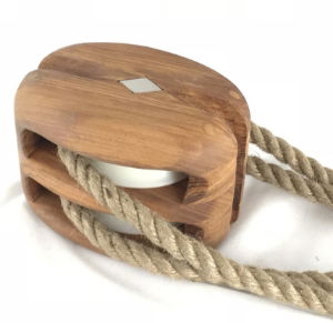 Tall Ship Ash Double Strop Block