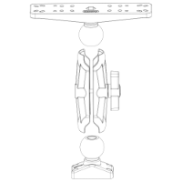 Scotty 2.25" Ball System 8" Arms