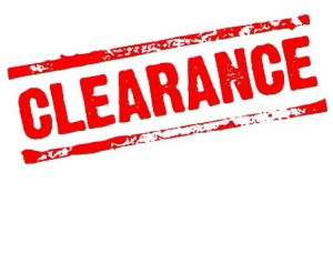 CLEARANCE