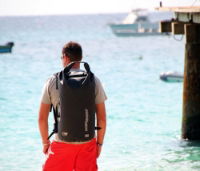 OverBoard 60 Litre Dry Tube Backpack- Black