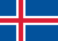 Iceland Courtesy Flag 30 x 45cm